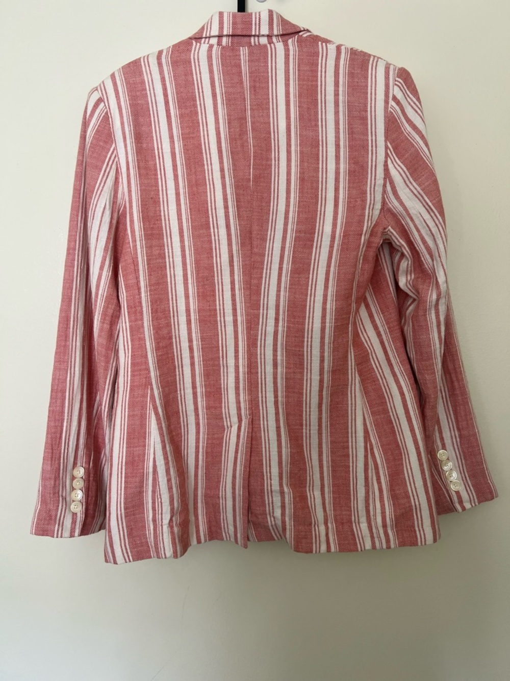 Lauren Ralph Lauren Light weight Striped Cotton Blazer Jacket Size 8 - Picture 2 of 12